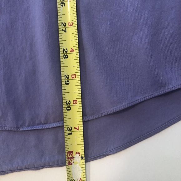 Donald J. Trump Mens Dress Shirt Purple Point Collar Pocket French Cuff 16 - Picture 8 of 9